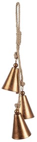 3ks medené antik závesné dekoratívne zvončeky - 10*5*36 cm