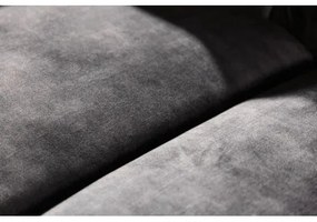 Sedacia súprava 41215 Chesterfield 3-sedenie Zamat Šedá  - Komfort-nábytok