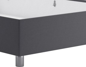 Posteľ Studio 140x200 cm, tmavo šedá látka