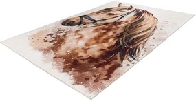 Obsession, DOPREDAJ: 80x120 cm Dětský kusový koberec Torino kids 236 BROWN BEAUTY, 80x120, hnedá, detská izba