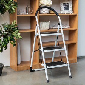 4Home Skladacie oceľové schodíky Steps​, 3 stupne, 3 stupne