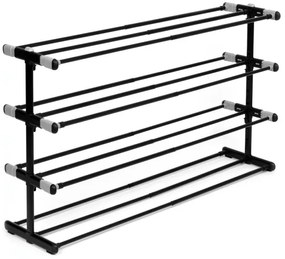 Botník DIANA 4 úrovne, čierny