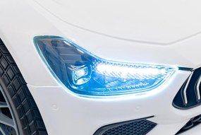 RAMIZ Elektrická autíčko  Maserati Ghibli - biele - 2x30W- BATÉRIA - 12V4,5Ah - 2024