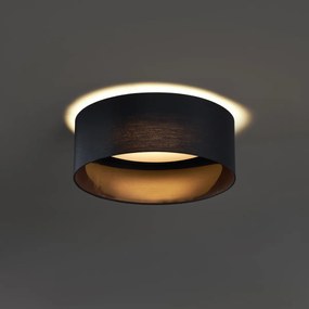 Moderné stropné svietidlo čierne transparentné 40 cm vrátane LED 3-krokové stmievateľné - Sue