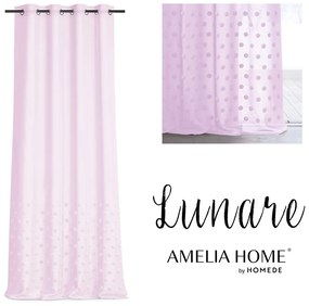 Záclona AmeliaHome Lunare II ružová