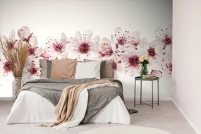 Samolepiaca tapeta čerešňové kvety - 150x100