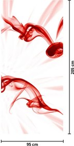 Fototapeta na dvere - Srdce z dymu (95x205cm)