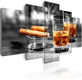 Obraz - Cigars and whiskey Veľkosť: 200x100, Verzia: Standard