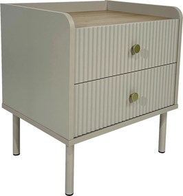 XXXLutz NOČNÝ STOLÍK, farba duba, svetlosivá, 50/54/40 cm Xora - Nočné stolíky - 002479000202