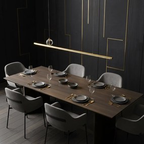 Toolight Toolight, LED stropné svietidlo 90cm, APP1778-CP, zlatá matná, OSW-04056