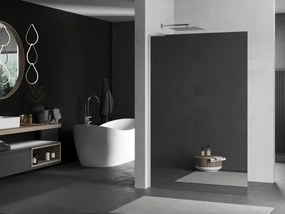 Mexen Kioto L, sprchová zástena Walk-In 90 x 200 cm, 8mm sklo vzor zrkadlo, chrómový profil, 800-090-103-01-50