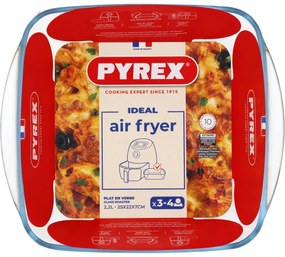 Pyrex Sklenená zapekacia misa štvorcová 2,2 l, 25 x 22 x 7 cm, 2,2 l