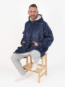 Baránková mikina mikroplyš – Hviezdna obloha veľkosť L