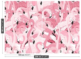 Fototapeta Vliesová Ružové plameniaky 104x70 cm