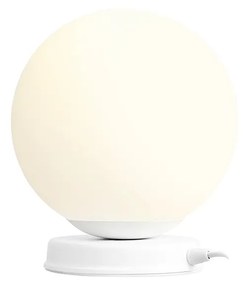 BALL WHITE | Stolná lampa v bielom prevedení Veľkosť: M