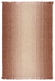 Červený obojstranný ručne tkaný koberec s prímesou juty 160x230 cm Jute Ombre Red – Flair Rugs