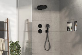 Hansgrohe ShowerSelect Comfort S, termostat pod omietku pre 1 spotrebič a ďalší výtok, čierna matná, HAN-15562670
