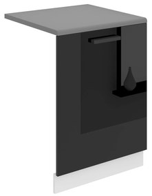 Panel na umývačku Bekini Premium Full Version zakrytý 60 cm čierny lesk s pracovnou doskou