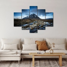 Obraz hory a rieky (150x105 cm)