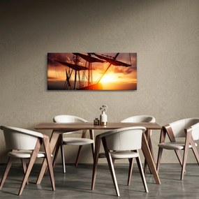 Obraz - Staroveká pirátska loď (120x50 cm)