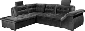 XXXLutz ROHOVÁ SEDAČKA, textil, čierna MID.YOU - Sedačky - 002220045704