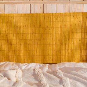 Bambusová rohož za posteľ svetlo hnedá Šírka rohože: 100 cm, Dĺžka rohože: 200 cm