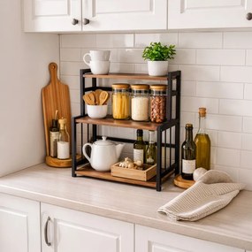 Stojan na koreničky CEZAR hnedý / čierny