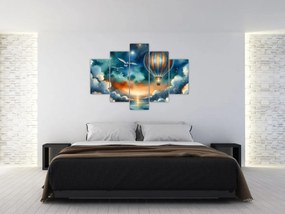 Obraz - Lietať nočnou oblohou (150x105 cm)