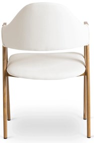 PROXIMA.store - Čalúnená jedálenska stolička WILLY FARBA: biela