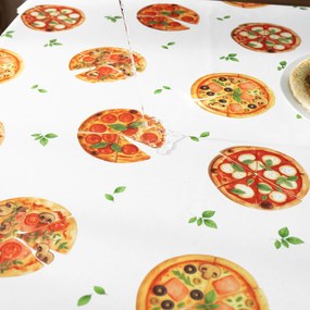 Goldea hranatý teflónový obrus - lahodná pizza 100 x 140 cm