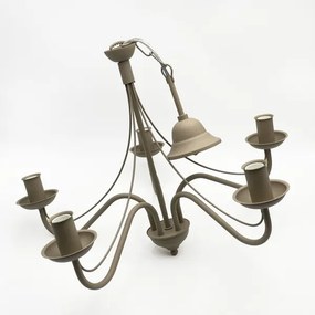 Luster na reťazi ANTON 5xE14/60W/230V béžová