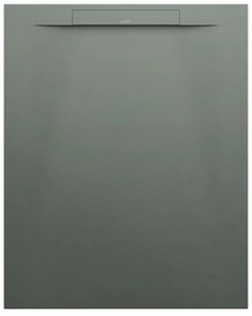 LAUFEN Pro S obdĺžniková sprchová vanička z materiálu Marbond, lineárny odtok na kratšej strane, 1000 x 800 x 28 mm, betónová šedá, H2101810790001