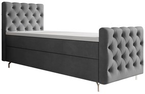 Čalúnená posteľ 90x200 ADRIA PLUS - šedá