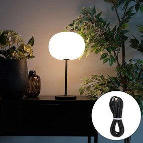 Moderná stolná lampa biela nabíjateľná - Maloi