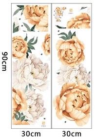 Samolepka na stenu "Pivonky" 73x94cm