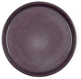 Slivkovofialový kameninový plytký tanier Bitz Mensa, priemer 27 cm