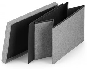 Skladacia taburetka sivá XL sivá