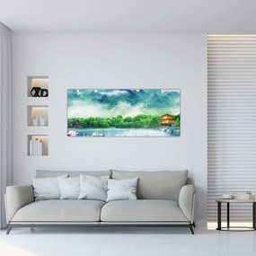 Obraz - Snová krajina (120x50 cm)