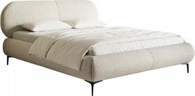 Manželská posteľ 160cm Octave (rošt úl. priestor) (svetlobéžová čierna)