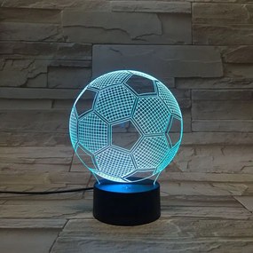 3Dmix 3DL-BTB041 – 3D LED nočná lampa - Futbalová lopta (Bluetooth reproduktor - farba biela)
