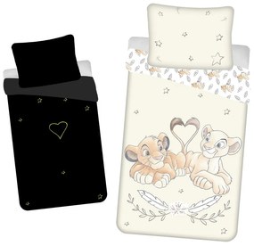 Jerry Fabrics Svietiaca posteľná bielizeň Leví kráľ - 140 x 200 cm / 70 x 90 cm