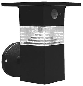 LED Solárne nástenné svietidlo so senzorom LED/2,5W/3,7V IP54 3000K 2200 mAh