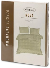 SATÉNOVÉ OBLIEČKY NOVA3 200X220 CM, 2KS 70X80 CM BÉŽOVÉ