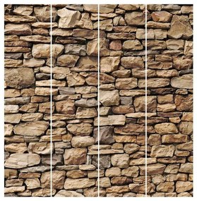 MANUFACTURER -  Súprava posuvnej záclony - Americká kamenná stena - 4 panely