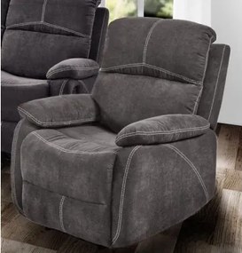 Kreslo Fortuna, šedá látka, funkcia polohovanie%