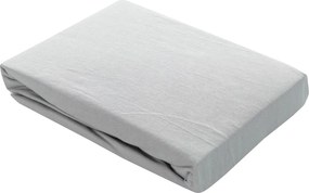 Jersey napínacia plachta Jerry 90x200 cm light grey