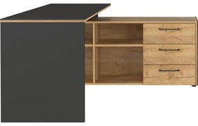 Rohový pracovný stôl 145x147 cm Podium – Germania