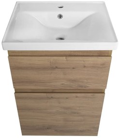Aqualine Aqualine, ALTAIR umývadlová skrinka 52x72,5x45cm, dub emporio, AI355