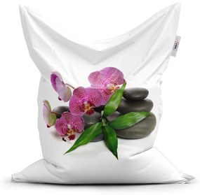 Sablio Sedací vak Orchidea a kamene - 150x100 cm