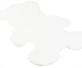 Koberček RABBIT FUR TEDDY BEAR biely